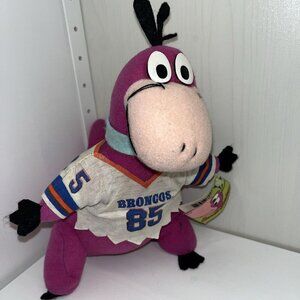 Vtge The Flintstones DINO Denver Broncos Plush Team NFL 1994 Hanna Barbera w/tag